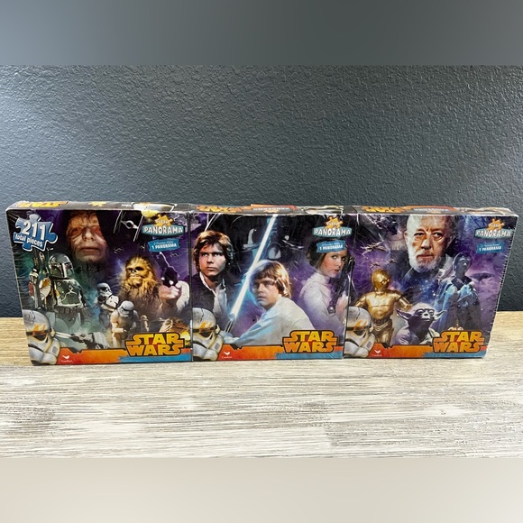 Star Wars Other - 🆕 Star Wars Panorama Puzzle - 3 Puzzles Make 1 Panorama - New & Sealed